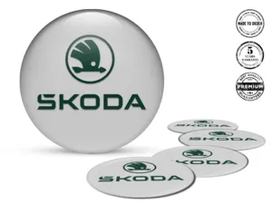 Skoda Felgenaufkleber Edition Epoxy-Dome-Upgrade